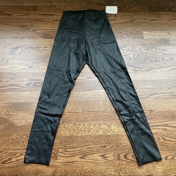 Commando Perfect Control Faux Leather Black Size M - Picture 2 of 11